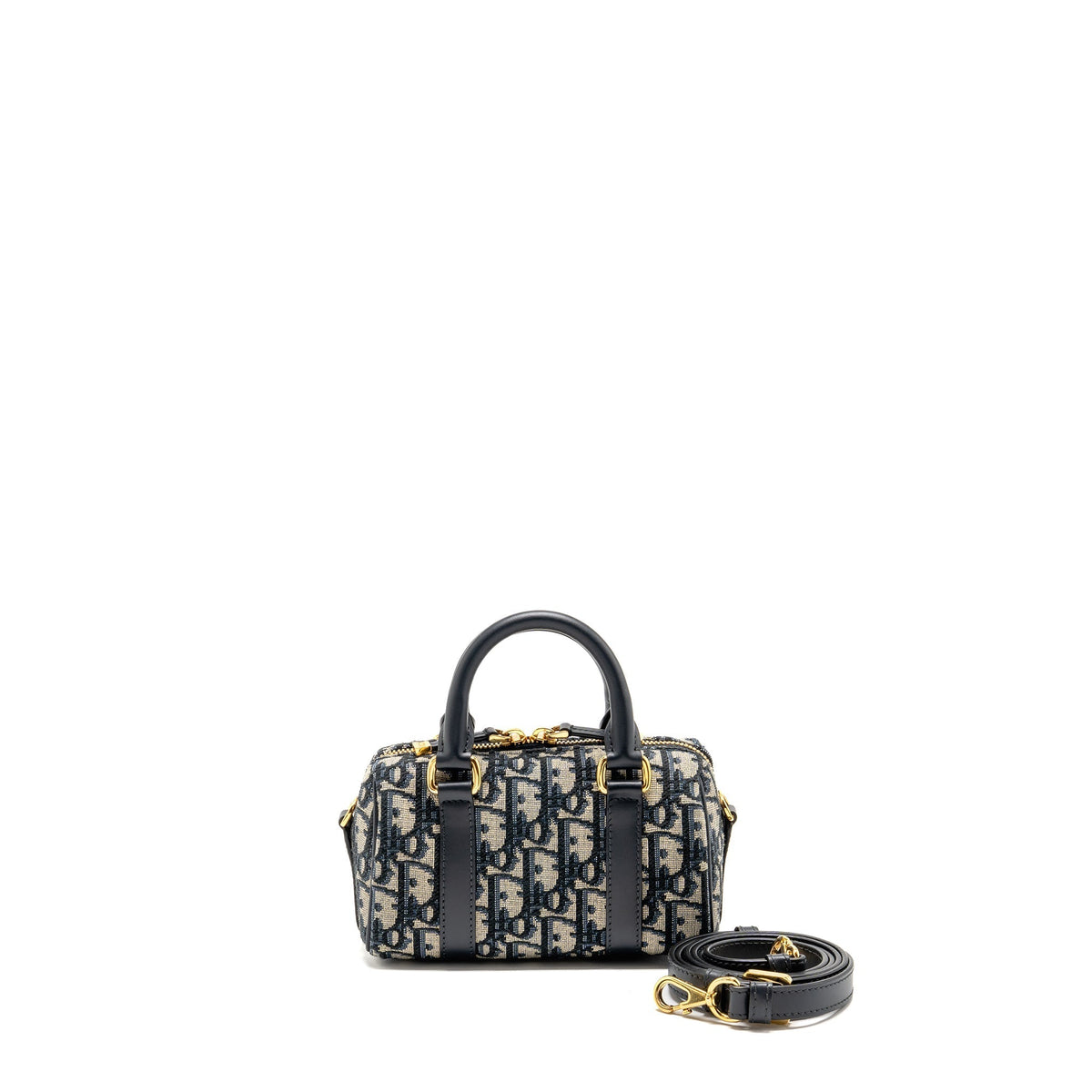 DIOR GROOVE 17 NANO BAG DIOR OBLIQUE JACQUARD BLUE GHW