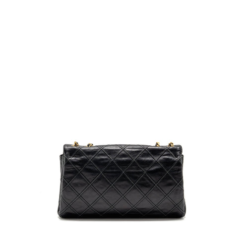 CHANEL THIN CITY FLAP BAG CALFSKIN BLACK GHW
