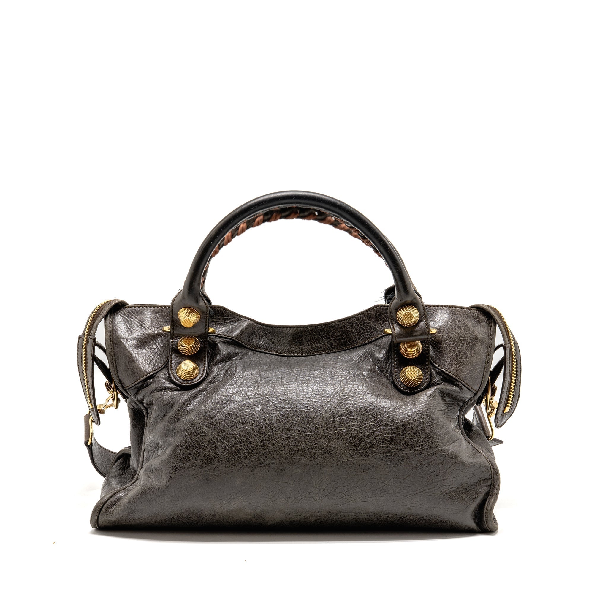BALENCIAGA GIANT CITY BAG CALFSKIN GREY GHW