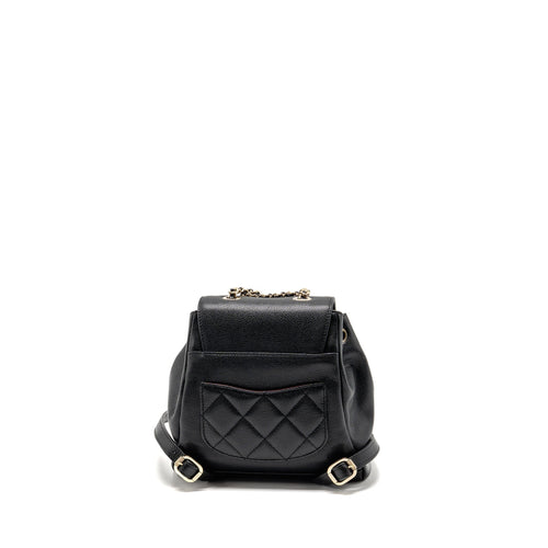 CHANEL AFFINITY BACKPACK CAVIAR BLACK LGHW (MICROCHIP)