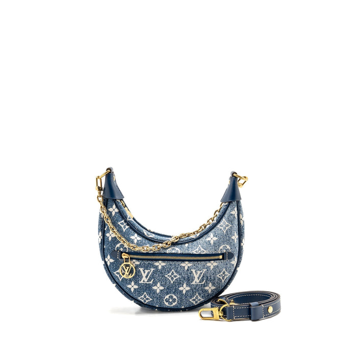LOUIS VUITTON LOOP BAG DENIM BLUE GHW