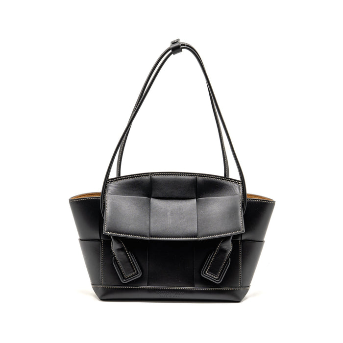 BOTTEGA VENETA SMALL ARCO BAG CALFSKIN BLACK SHW