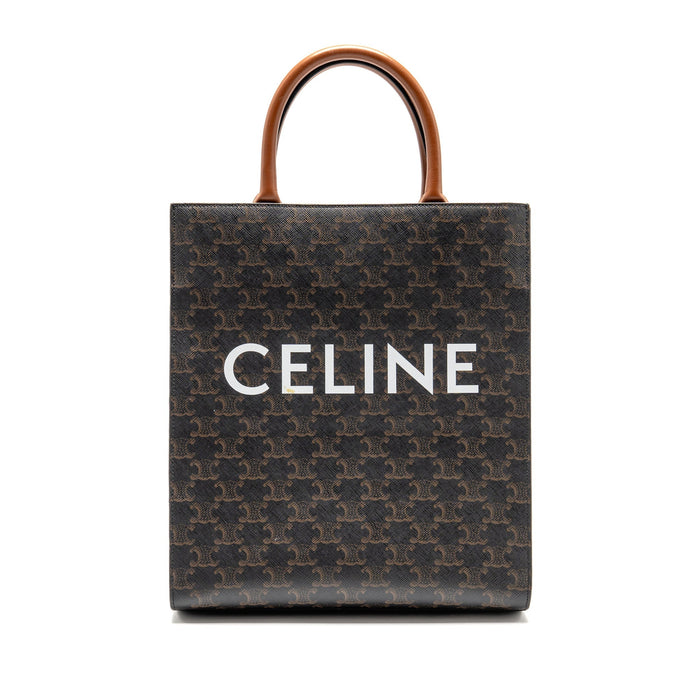CELINE VERTICAL CABAS TRIOMPHE CANVAS GHW