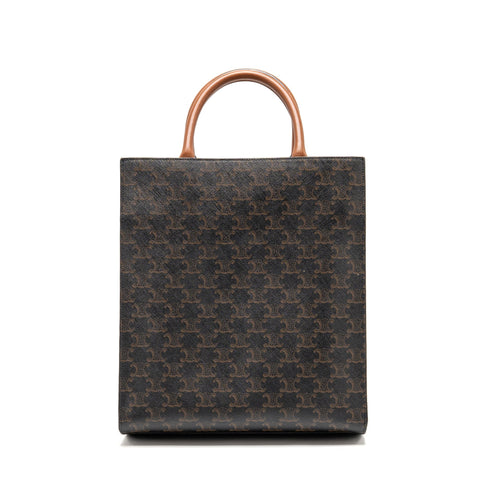 CELINE VERTICAL CABAS TRIOMPHE CANVAS GHW