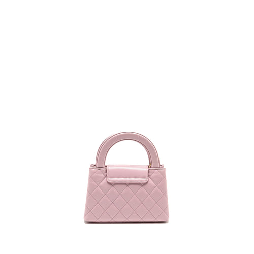 CHANEL MINI KELLY SHOPPING TOTE BAG CALFSKIN 24A LIGHT PINK GHW (MICROCHIP)