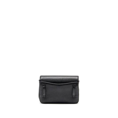 CHANEL 19C CAPTAIN GOLD BELT WAIST BAG CAVIAR BLACK GHW
