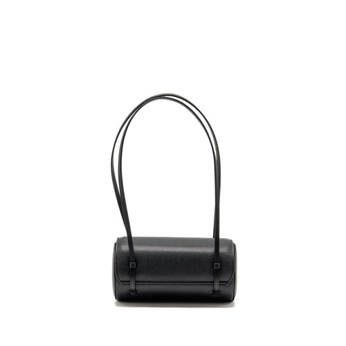 CHANEL 26P PREPPY BOWLING SHOULDER BAG CAVIAR BLACK GHW (MICROCHIP)