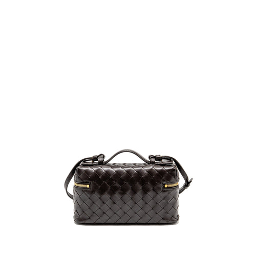 BOTTEGA VENETA BANG BANG VANITY CASE WITH STRAP INTRECCIATO LEATHER FONDANT GHW