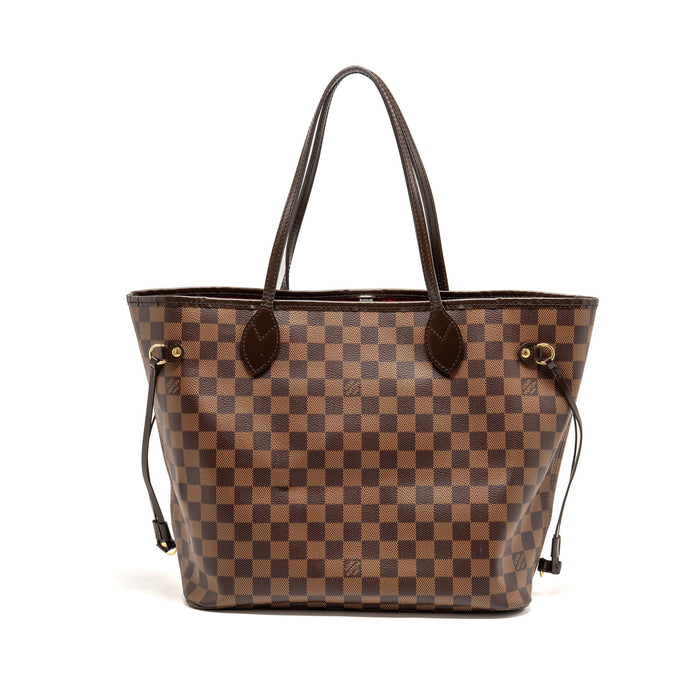 LOUIS VUITTON NEVERFULL MM DAMIER EBENE CANVAS GHW
