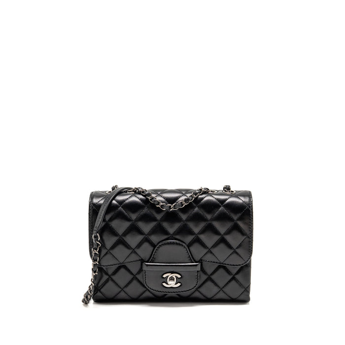 CHANEL COCO LOOP SINGLE FLAP BAG LAMBSKIN BLACK SHW