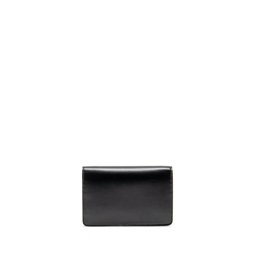 CELINE WALLET ON CHAIN MARGO SHINY CALFSKIN BLACK GHW
