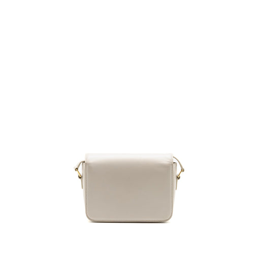 CELINE TEEN TRIOMPHE BAG CALFSKIN WHITE IVORY GHW