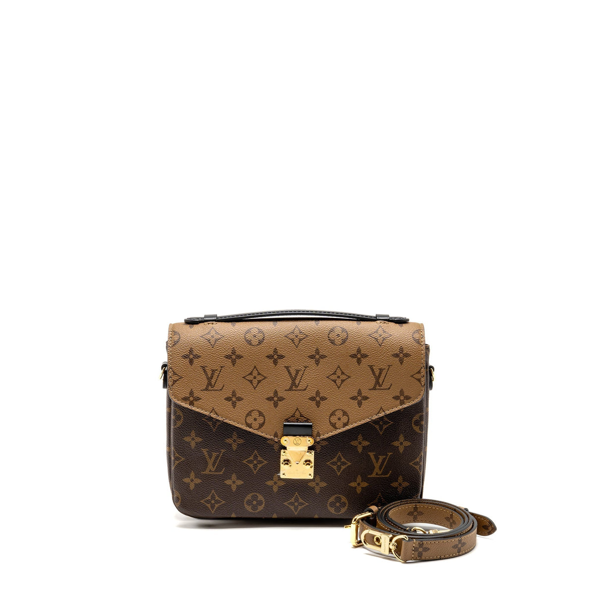 LOUIS VUITTON POCHETTE MÉTIS MONOGRAM REVERSE CANVAS GHW