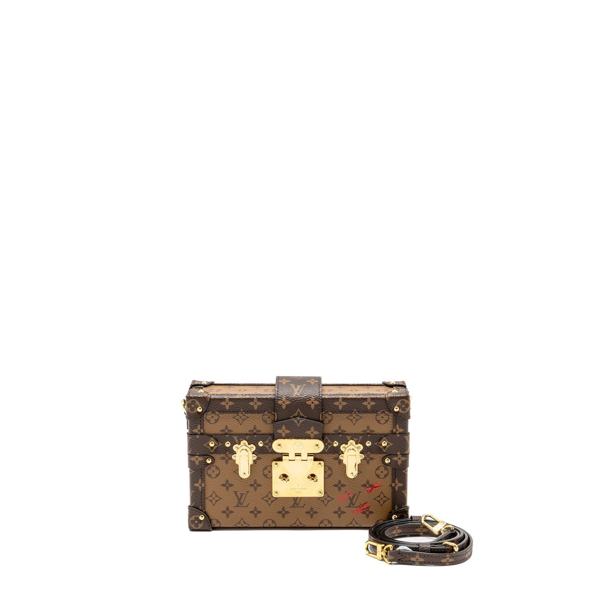 LOUIS VUITTON PETIT MALLE MONOGRAM REVERSE CANVAS GHW