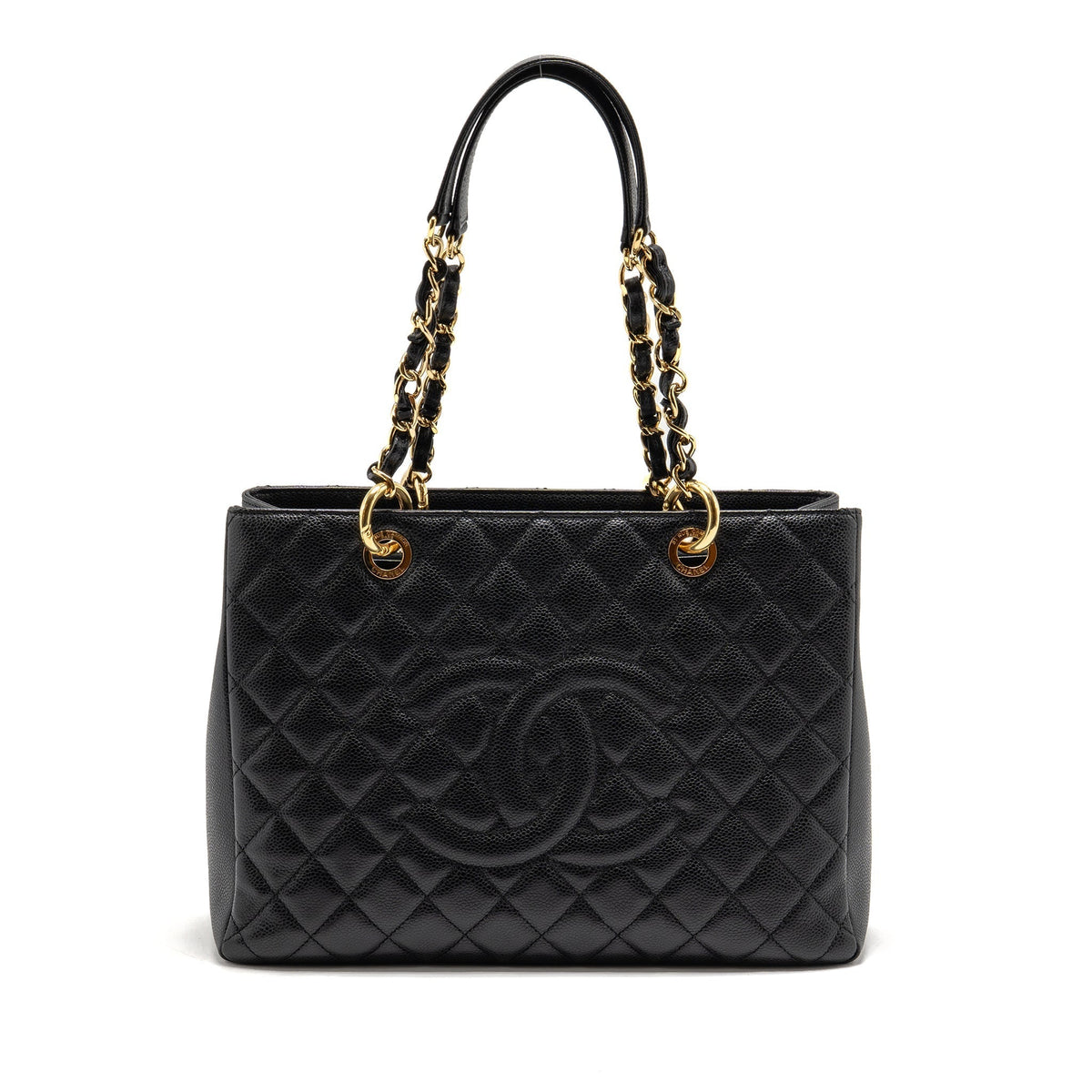 CHANEL GRAND SHOPPING TOTE / GST CAVIAR BLACK GHW