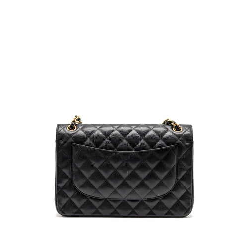 CHANEL JUMBO CLASSIC DOUBLE FLAP BAG CAVIAR BLACK GHW