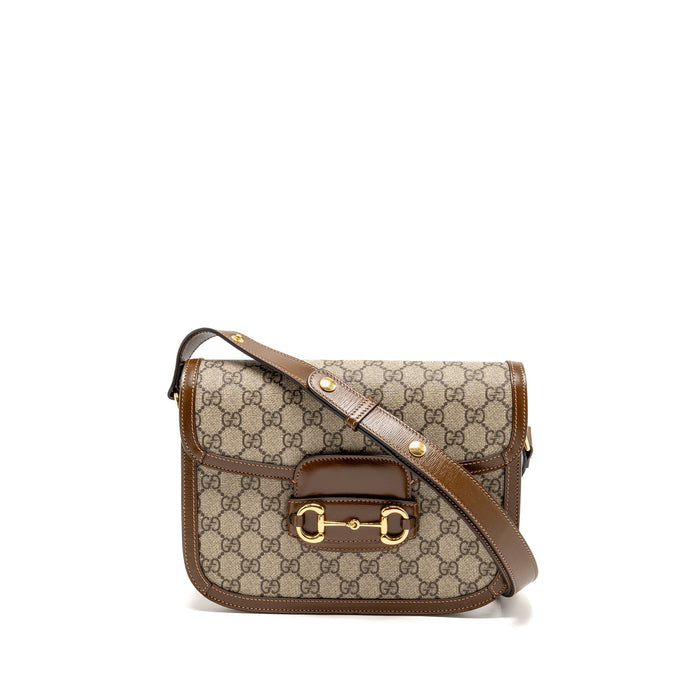 GUCCI HORSEBIT 1955 SHOULDER BAG GG SUPREME CANVAS GHW