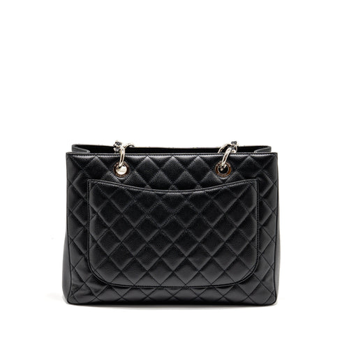 CHANEL GRAND SHOPPING TOTE CAVIAR BLACK SHW