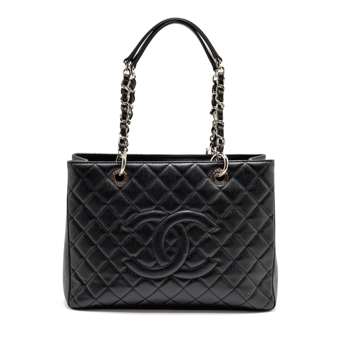 CHANEL GRAND SHOPPING TOTE CAVIAR BLACK SHW