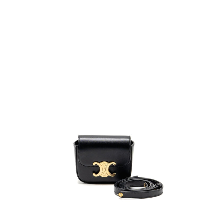 CELINE MINI CLAUDE CALFSKIN BLACK GHW