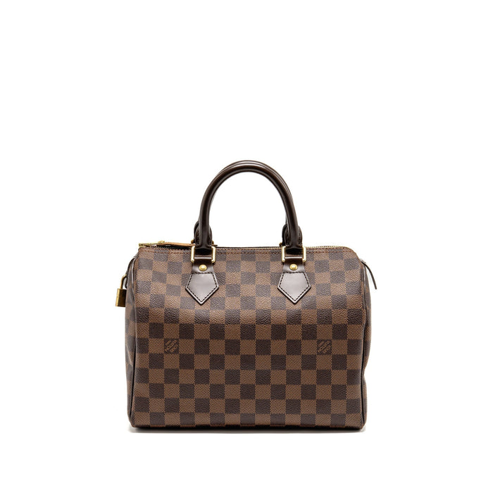 LOUIS VUITTON SPEEDY 25 DAMIER EBENE CANVAS GHW