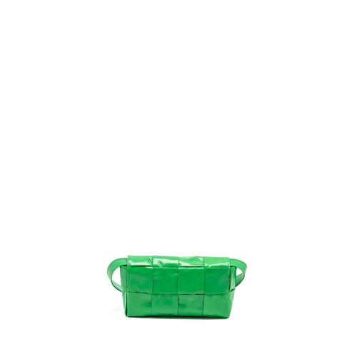 BOTTEGA VENETA CASSETTE BELT BAG LEATHER GREEN SHW