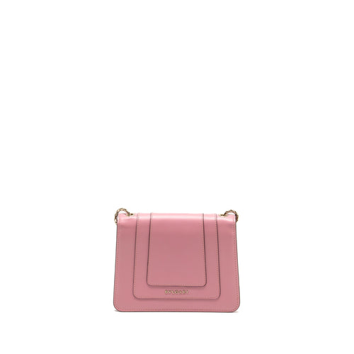 BVLGARI SERPENTI FOREVER CROSSBODY BAG CALFSKIN PINK LGHW