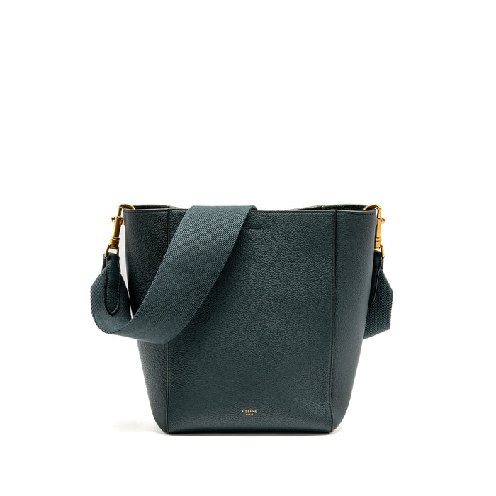 CELINE SMALL SANGLE BUCKET BAG SOFT GRAINED CALFSKIN AMAZONE GHW