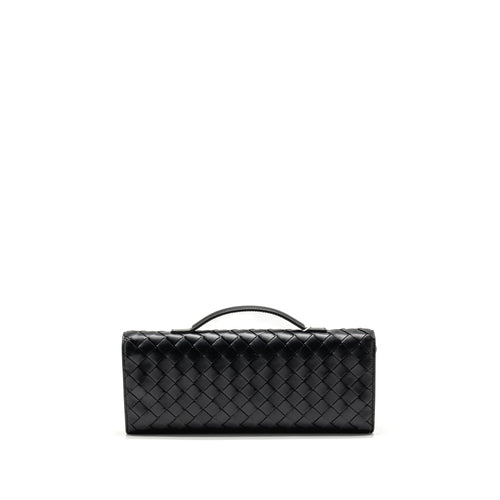 BOTTEGA VENETA ANDIAMO CLUTCH LAMBSKIN BLACK GHW