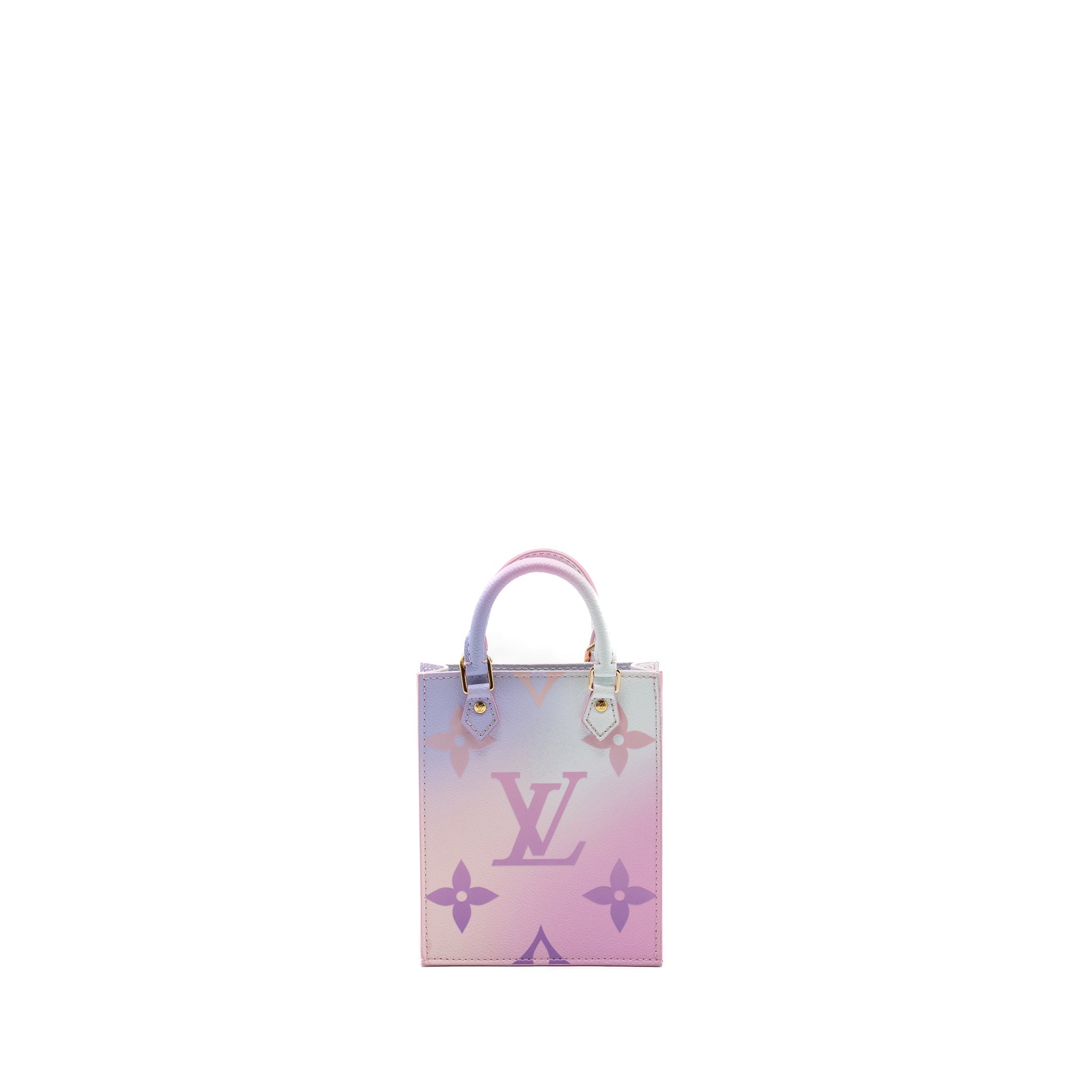 LOUIS VUITTON PETIT SAC PLAT MONOGRAM CANVAS SUNRISE PASTEL GHW (NEW VERSION)