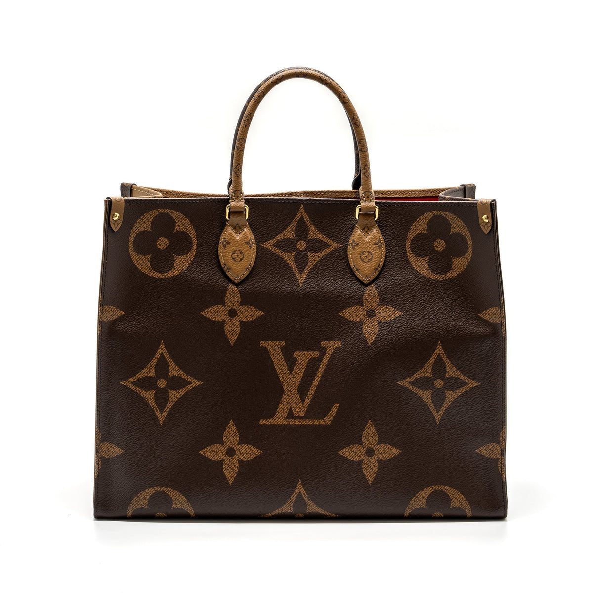 LOUIS VUITTON ONTHEGO GM MONOGRAM CANVAS / MONOGRAM REVERSE CANVAS GHW