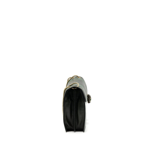 BVLGARI SERPENTI FOREVER FLAP BAG SHINY KARUNG GLACIER GREEN LGHW