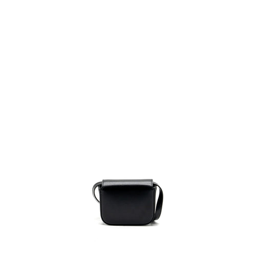 CELINE MINI CLAUDE SHINY CALFSKIN BLACK GHW
