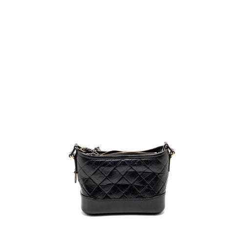 CHANEL SMALL GABRIELLE HOBO BAG CALFSKIN BLACK MULTICOLOUR HARDWARE