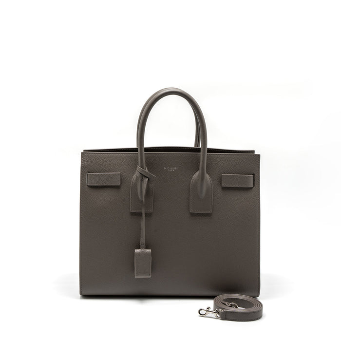 SAINT LAURENT/YSL SAC DE JOUR SMALL GRAINED CALFSKIN GREY SHW