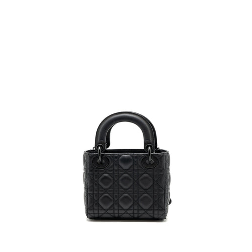 DIOR MINI LADY DIOR CALFSKIN SO BLACK