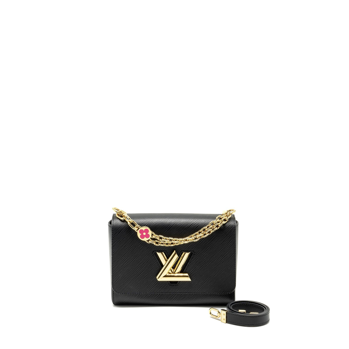 LOUIS VUITTON TWIST MM EPI BLACK GHW