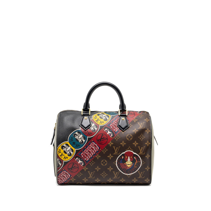 LOUIS VUITTON KABUKI LIMITED EDITION SPEEDY 30 MONOGRAM CANVAS/EPI MULTICOLOUR GHW