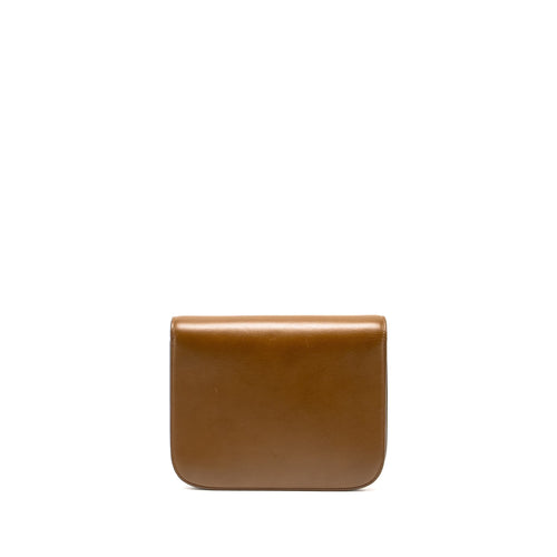 CELINE MEDIUM CLASSIC BOX BAG CALFSKIN CAMEL GHW