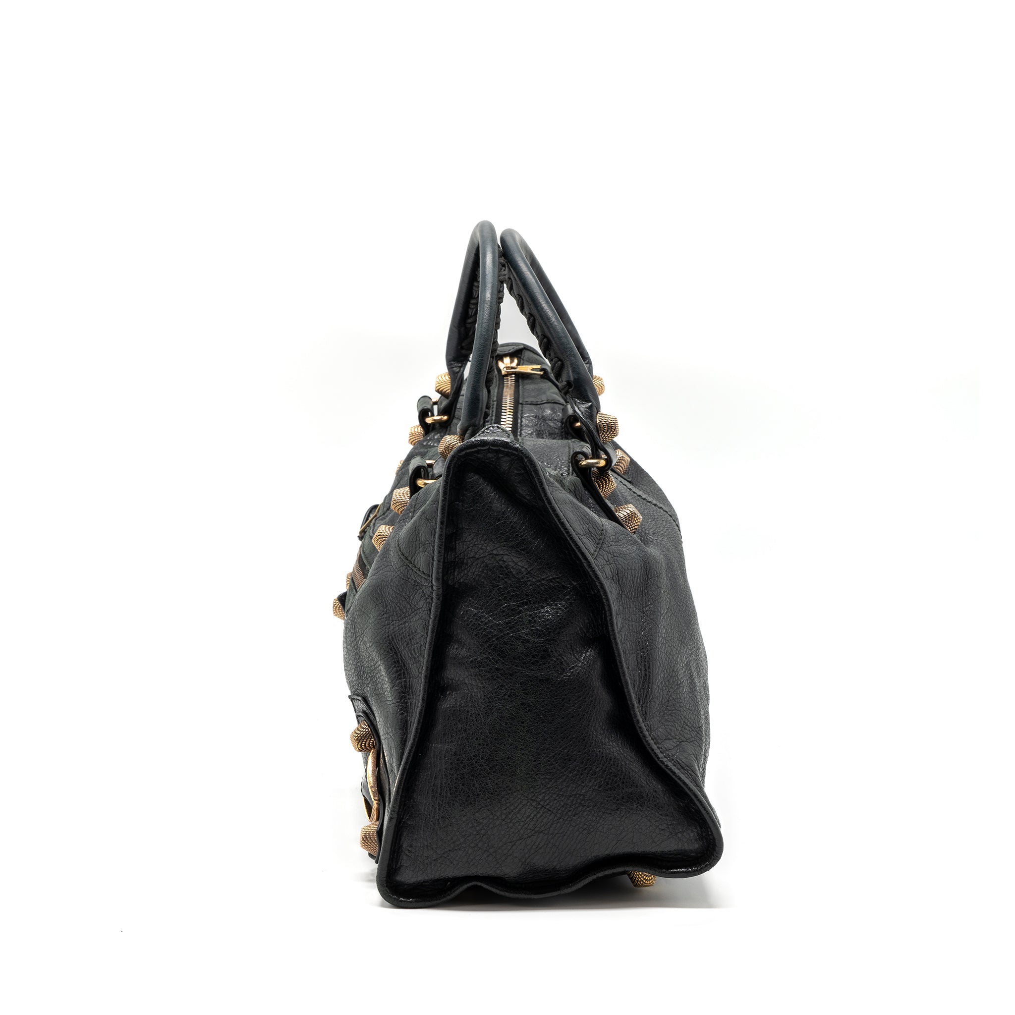 BALENCIAGA G21 WORK BAG LEATHER BLACK GHW