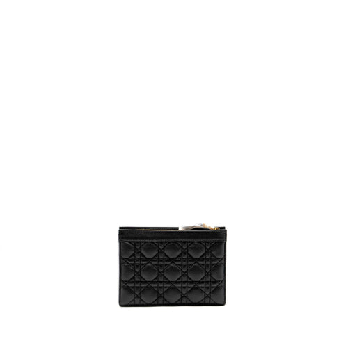 DIOR CARO EVERY DIOR POUCH SUPPLE CALFSKIN BLACK GHW