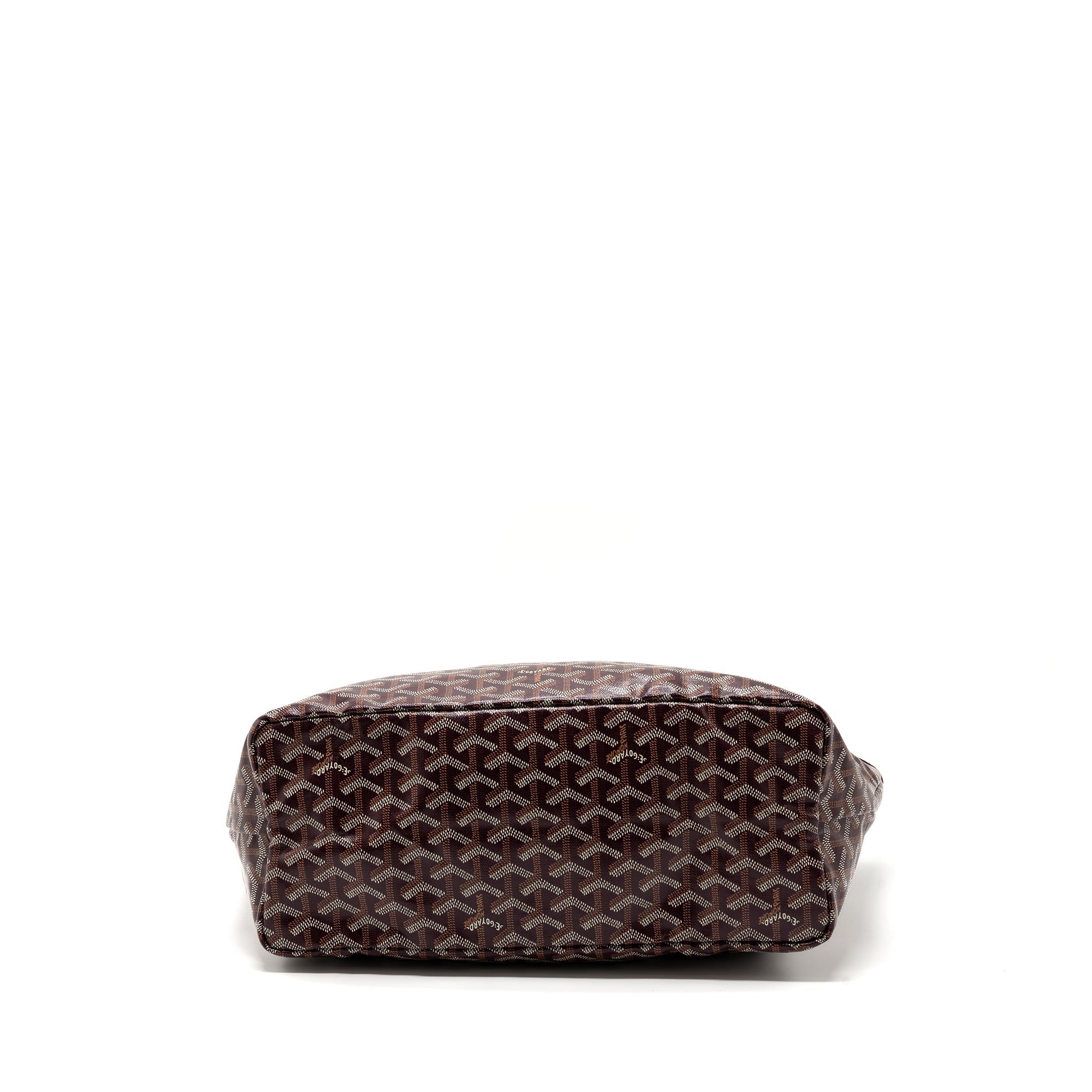 GOYARD SAINT LOUIS PM TOTE BAG CANVAS BURGUNDY SHW