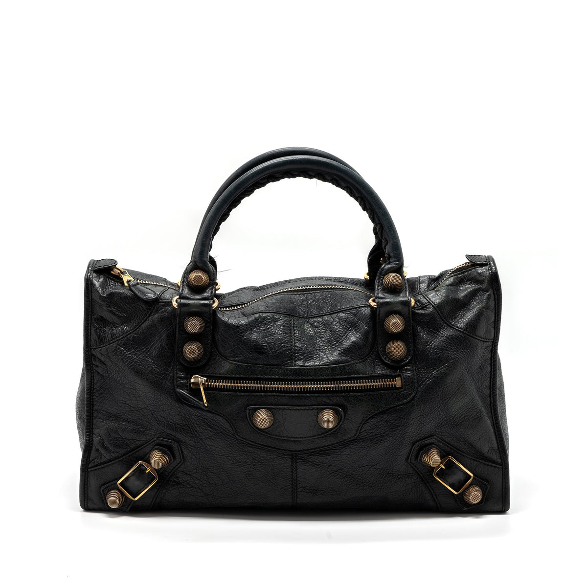 BALENCIAGA G21 WORK BAG LEATHER BLACK GHW
