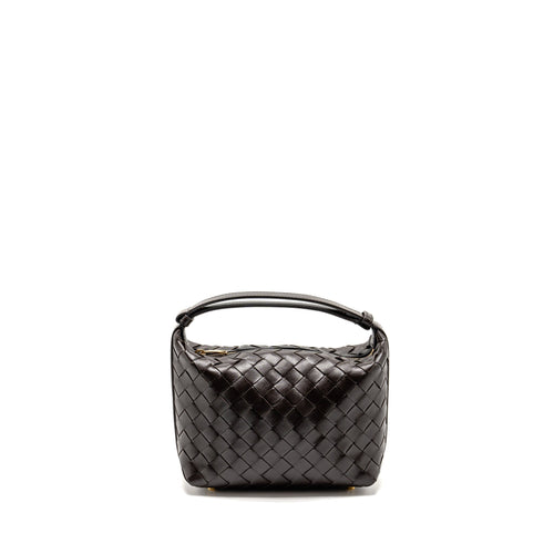 BOTTEGA VENETA WALLACE INTRECCIATO CALFSKIN FONDANT GHW