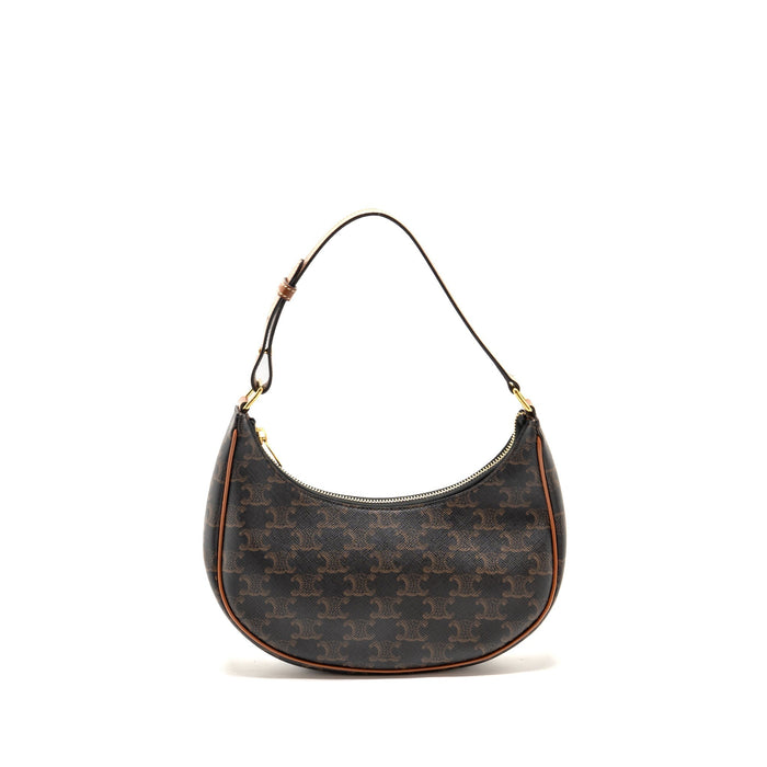 CELINE AVA BAG TRIOMPHE CANVAS/CALFSKIN TAN GHW