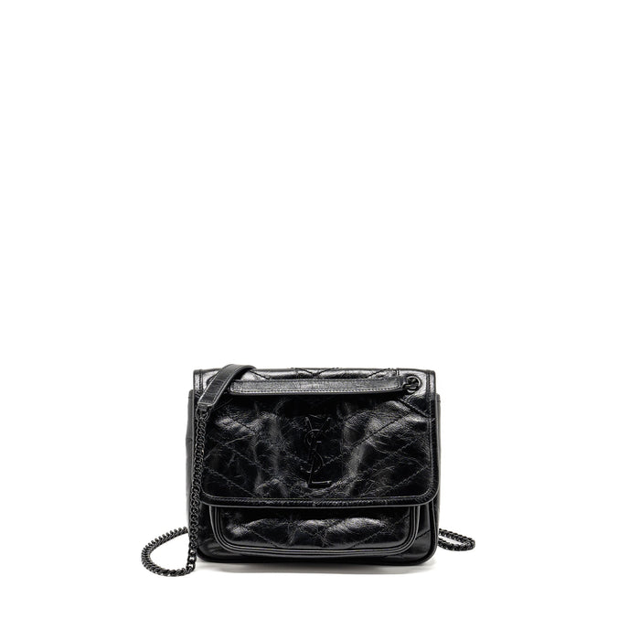 SAINT LAURENT/YSL BABY NIKI BAG CALFSKIN SO BLACK
