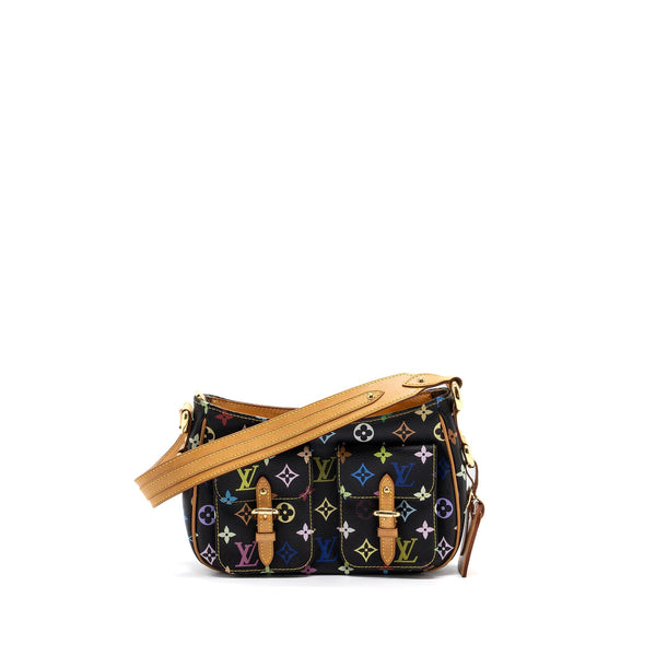 LOUIS VUITTON VINTAGE LODGE BAG MULTICOLOUR MONOGRAM CANVAS BLACK GHW