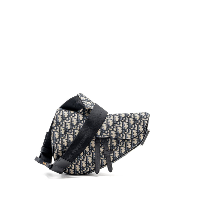 DIOR HOMME SADDLE BAG DIOR OBLIQUE JACQUARD MULTICOLOUR HARDWARE
