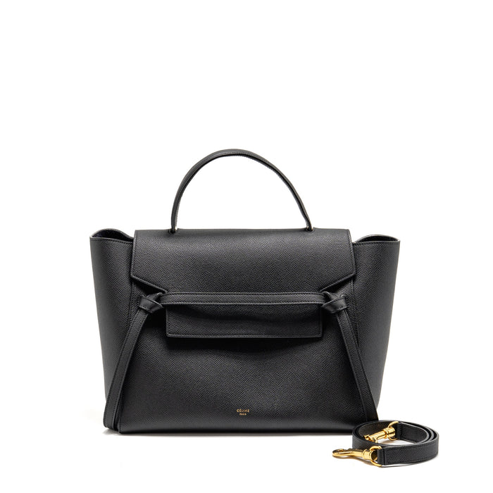 CELINE MINI BELT BAG CALFSKIN BLACK GHW