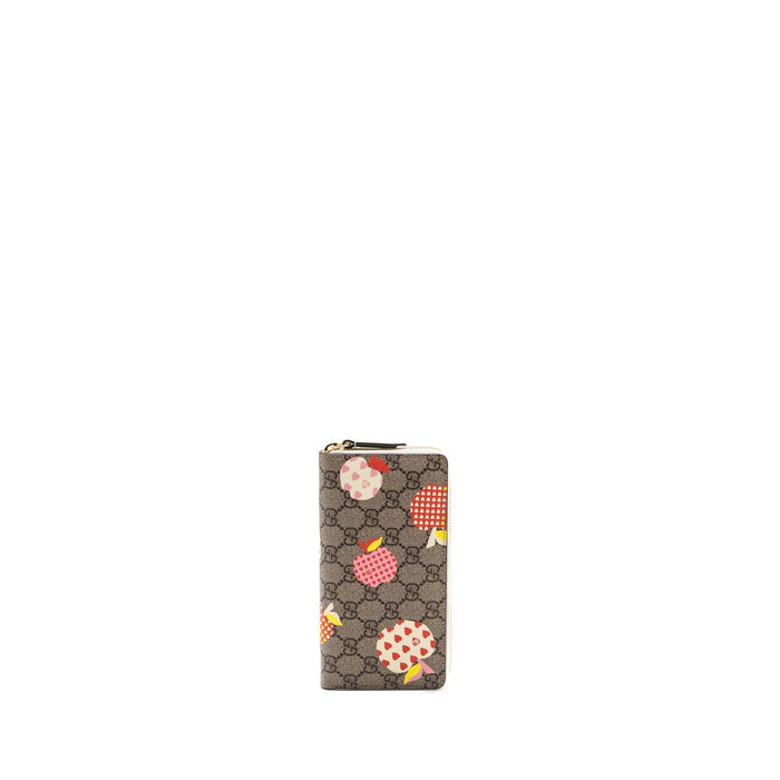 GUCCI ZIPPER WALLET GG SUPREME CANVAS WITH PRINT MULTICOLOR LGHW